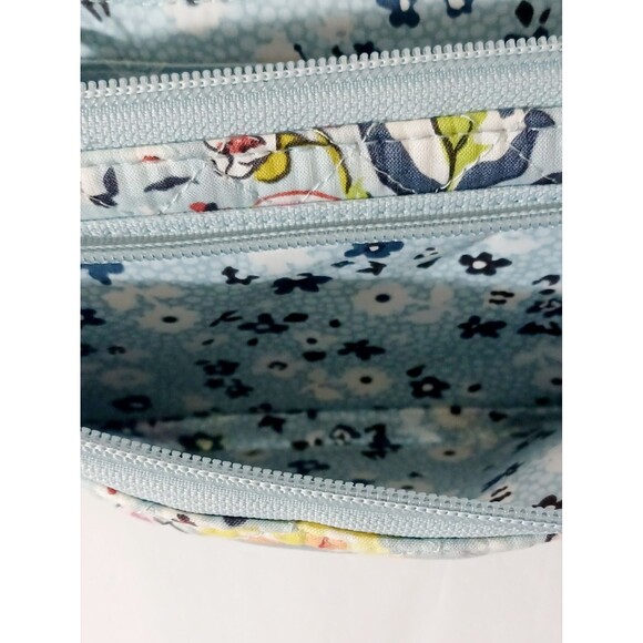 Vera Bradley RFID 3-in-one Wallet Wristlet Crossbody Bag Floating Garden - Picture 7 of 11